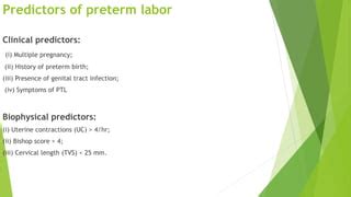 Management of Preterm labor | PPT