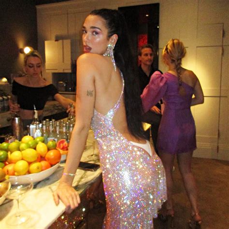 Dua Lipa Flashes Thong In Backless Dress On New Years Eve Pic Us Weekly