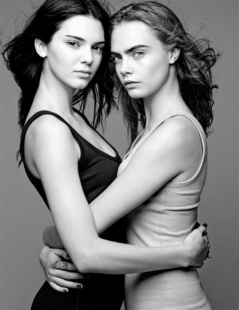 Wallpaper Kendall Jenner Cara Delevingne Model Brunette Dark Hair