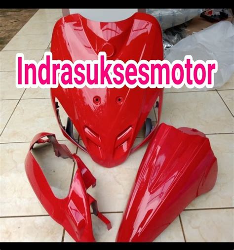 Jual Cover Body Bagian Depan Motor Mio Sporty Lama Warna Merah Di Lapak