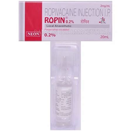 Ropin 0 2 Ropivacaine Injection 20ml At 450 Vial In Surat ID