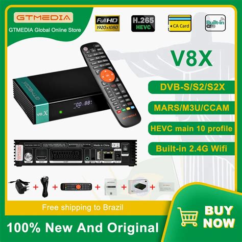 GTMEDIA V8X satélite TV receptor DVB S S2 S2X VCM ACM multi stream