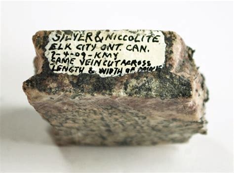 Silver & Niccolite (Nickeline) slab (uncommon locale) | Elk Lake ...