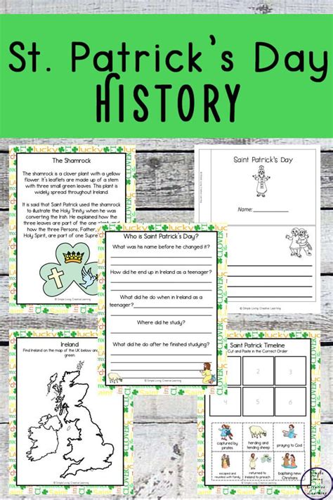 St Patricks Day History Worksheets St Patricks Day History St