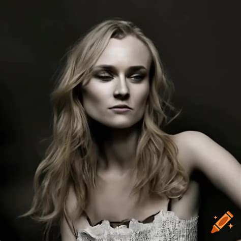 Diane Kruger Portraying A Deeply Emotional Scene On Craiyon