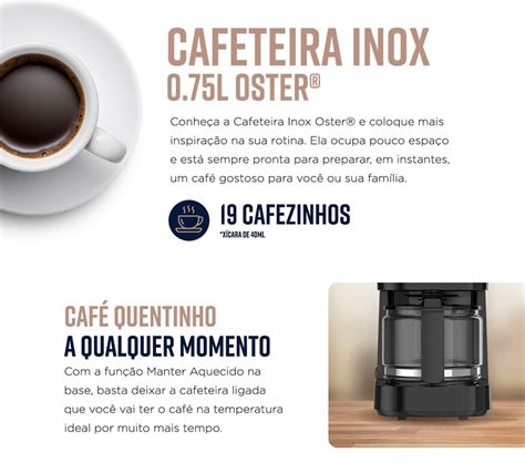 Cafeteira Oster Compacta X Caras W Inox V Ocaf Webcontinental