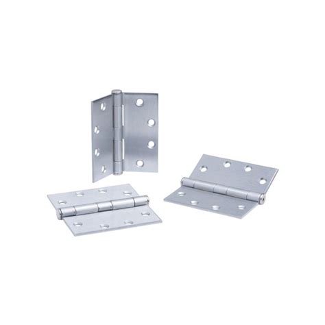 Global Door Controls Commercial Hinge 4 12 In H X Square Brushed