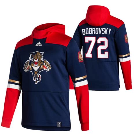 Florida Panthers 72 Sergei Bobrovsky Adidas Reverse Retro Pullover