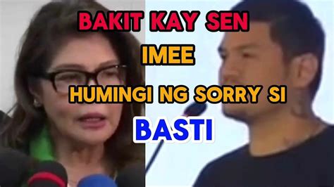 Bakit Kay Senimee Humingi Ng Sorry Si Basti Duterte Hindi Kay Pbbm