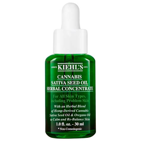 Kiehl S Cannabis Sativa Seed Oil Herbal Concentrate Ml