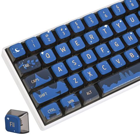 Camping Asa Pudding Custom Keycap Key Pbt Sublimation Blue Key Cap