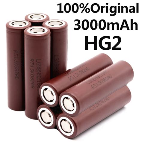 100 2022 New Original Hg2 18650 3000mah Battery 18650 Hg2 3 7v