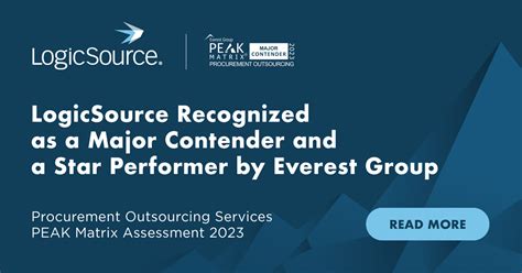 Logicsource Recognized As A Major Contender And A Star Performer In Everest Group’s Procurement