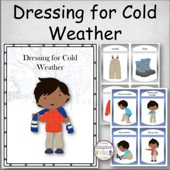 Dressing For Cold Weather Sequence And Object Cards Cold Weather