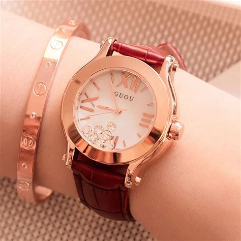 2018 Luxury Brand Lady Crystal Watch Women Dress Watch Fashion Rose