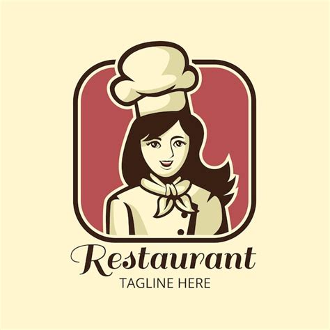 Premium Vector Detailed Woman Chef Logo