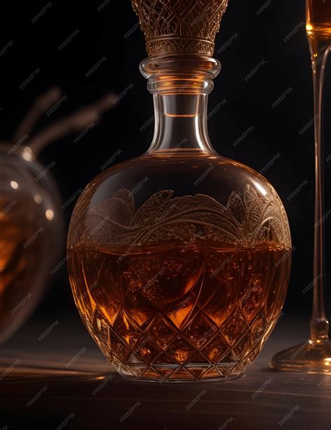 Premium AI Image | Photorealistic Luxury Cognac Bottle AI Art