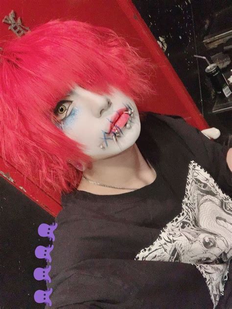 Pin By Mrs Pendragon On Visual Keij Rock Visual Kei Halloween Face