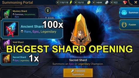 Ancient Shards Sacred Shard Opening Raid Shadow Legends