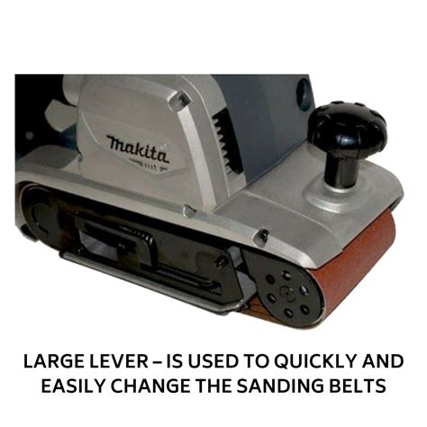 Makita Belt Sander MT Series 100mm 4 Handheld Power Tool W Dust