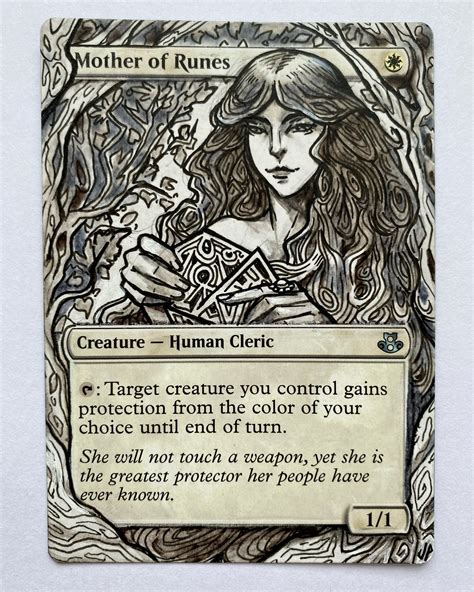 Magic The Gathering Mother Of Runes Full Art Alter Etsy