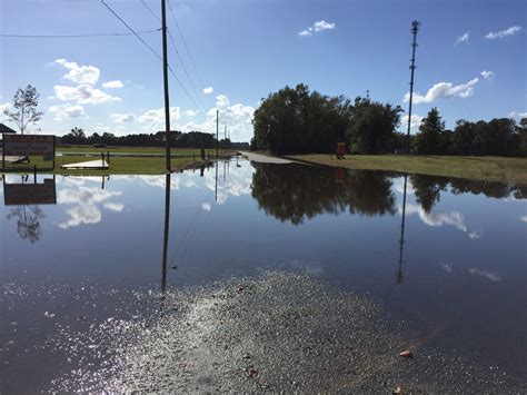 Flooding in Greenville, NC down the road from my aunt's house.10/12/16 | Natural landmarks ...