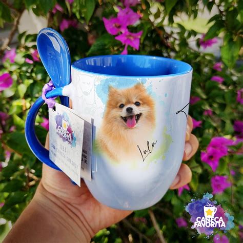 Caneca Mãe ou Pai de Pet Spitz Alemão Lulu da Pomerânia Cachorro