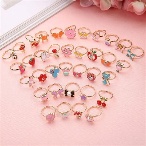 10pcs Cute Korean Alloy Ring In 2021 Kids Rings Rings For Girls