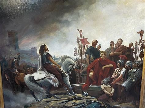 Proantic Tableau Historique La Bataille D Alesia Vercingetorix C