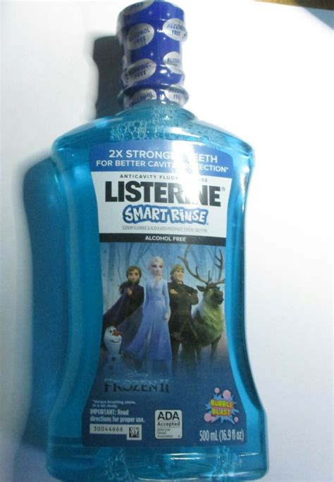 Listerine Smart Rinse Alcohol Free Fluoride Mouthwash Disney Frozen II