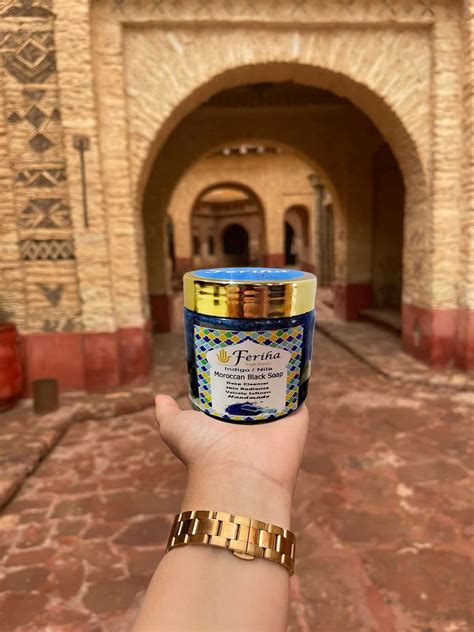 100% Natural Moroccan Black Soap with Indigo & Sahara Nila - Artisan ...