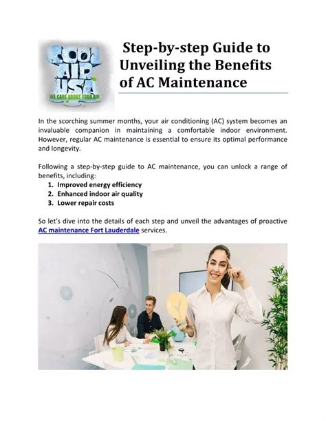 Ppt Step By Step Guide To Unveiling The Benefits Of Ac Maintenance