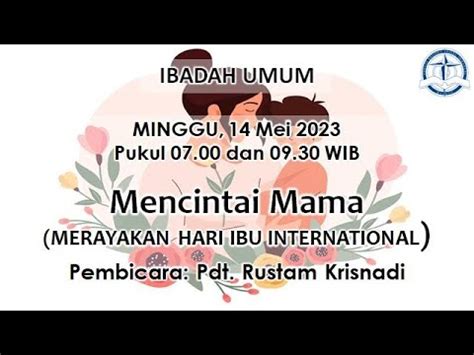 Live Ibadah Umum Gka Immanuel Malang Minggu Mei Youtube