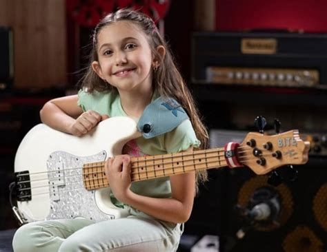 Nine-year-old bass player Ellen Alaverdyan and legendary Bootsy Collins