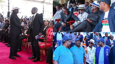 Beautiful Moments President Ruto Raila Odinga Met At Mukami Kimathi