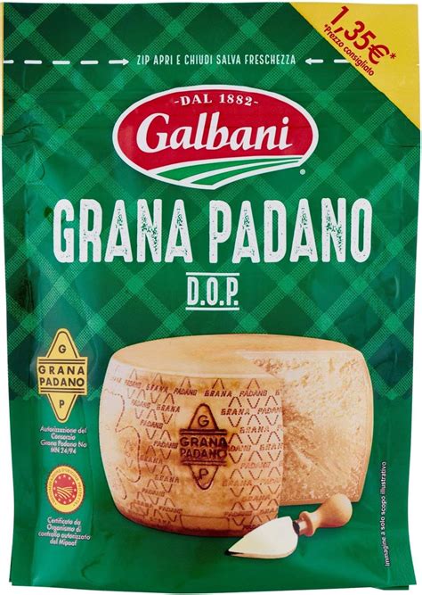 Galbani Grana Padano Dop Grattugiato 0 08 Kg Amazon It Alimentari