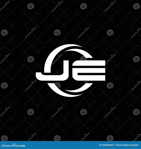 JE Logo Monogram Design Template Stock Vector Illustration Of