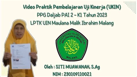 Video Praktik Pembelajaran Ukin Ppg Daljab Pai 2 Batch 1 2023 Youtube