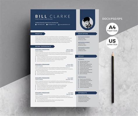 Word Resume & Cover Letter, a Resume Template by WhiteGraphic