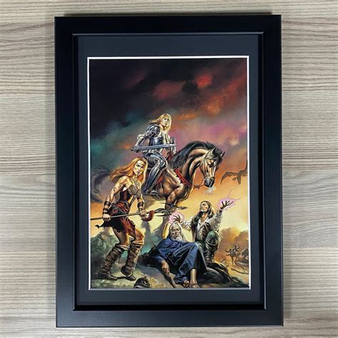 Boris Vallejo Framed Art Myth And Magic Barbarian Bodybuilder Muscular