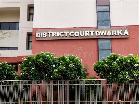 New Delhi, India, 2020. Dwarka District Court Building in South West District, Delhi Editorial ...