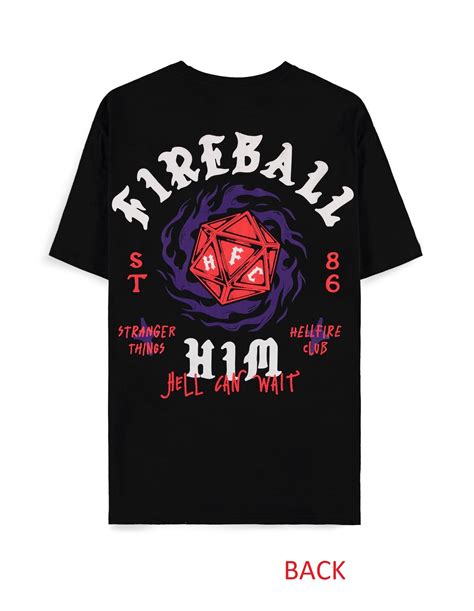 Stranger Things Fireball Him T Shirt Homme M Shopforgeek