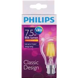 Philips Light Globe Led Filament 806lm B22 Each Woolworths