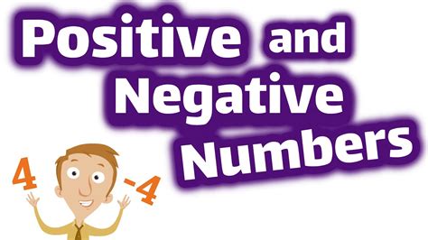 Positive And Negative Numbers For Kids Homeschool Pop Youtube