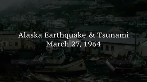 Great Alaskan Earthquake and Tsunami, | Stock Video - Science Source Images