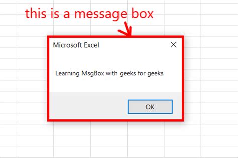 Message Visual Basic Excel