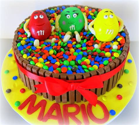 M&M cake | Cake, M&m cake, Desserts