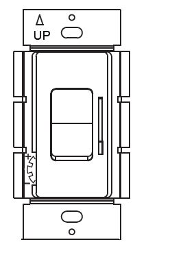 Enerlites L Single Pole Way V Decorator Rocker Slide Led