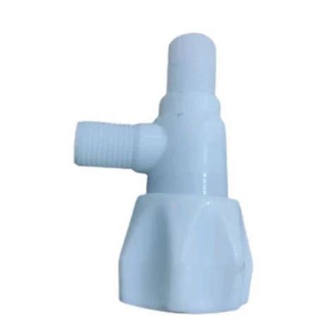 Polo Wall Mounted White Pvc Angle Valve For Bathroom Fittings Size 3