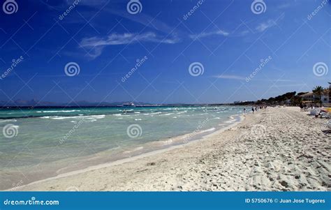 El Arenal beach Majorca stock photo. Image of coastal - 5750676